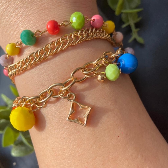 Colourful Gold Luxury Bracelet - Picture 7 of 15